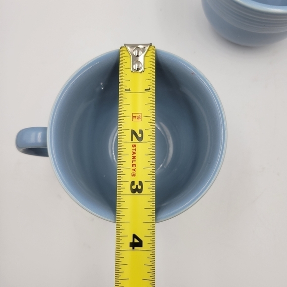 Fiesta Homer Laughlin Periwinkle Blue Coffee Mugs - Set of 2 - Picture 5 of 5